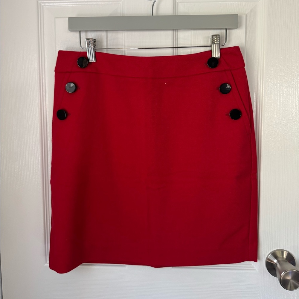 Loft Red Mini Skirt